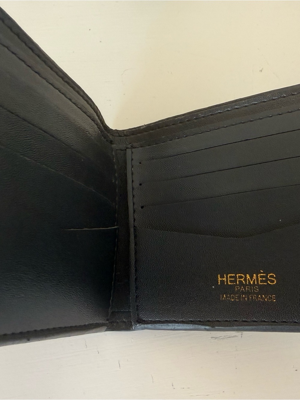 1:1 Hermès Black Leather Card & Key Holder Wallet